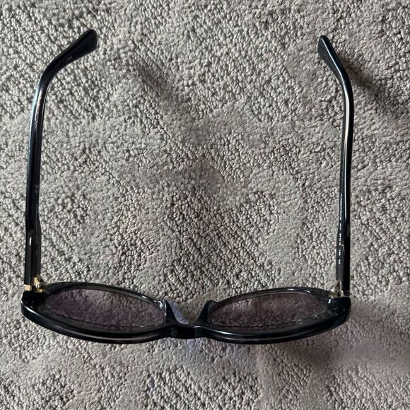Diane Von Furstenberg Alice DVF647S Oversized Sunglasses. Gradient Black. main image 5